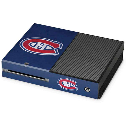 NHL Montreal Canadiens Distressed Xbox One Console Skin