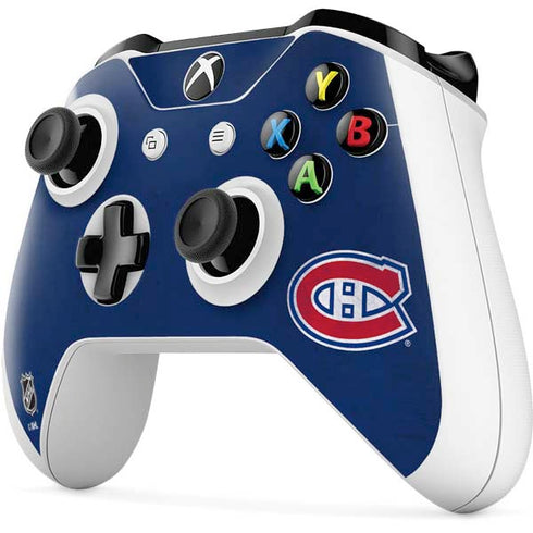 NHL Montreal Canadiens Distressed Xbox One S All-Digital Edition Bundle Skin