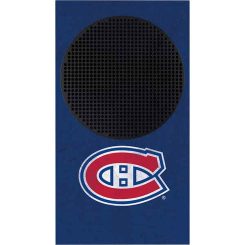 NHL Montreal Canadiens Distressed Xbox Series S Console Skin