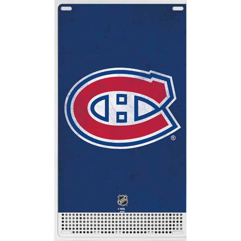 NHL Montreal Canadiens Distressed Xbox Series S Console Skin