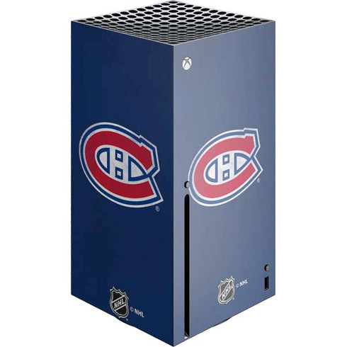 NHL Montreal Canadiens Distressed Xbox Series X Console Skin