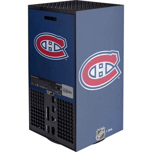 NHL Montreal Canadiens Distressed Xbox Series X Console Skin