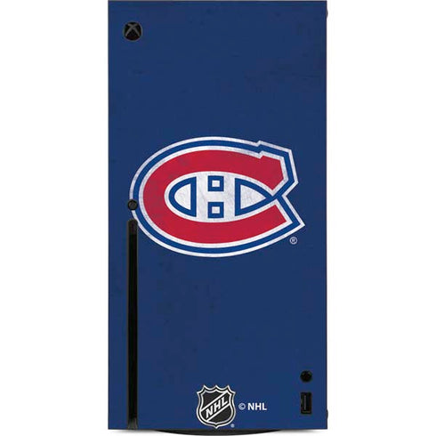 NHL Montreal Canadiens Distressed Xbox Series X Console Skin