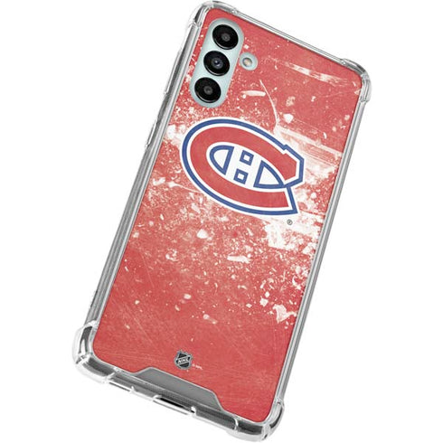 NHL Montreal Canadiens Frozen Galaxy A13 5G Clear Case