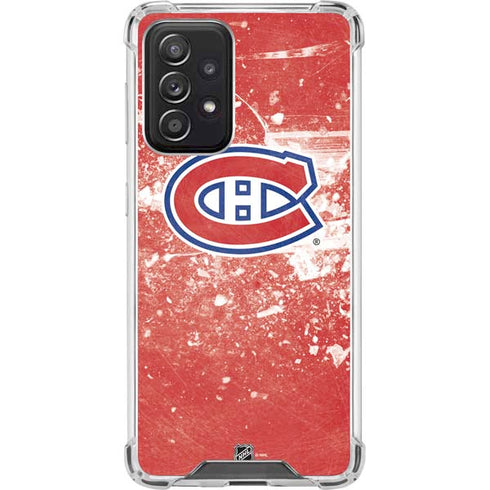 NHL Montreal Canadiens Frozen Galaxy A52 5G Clear Case