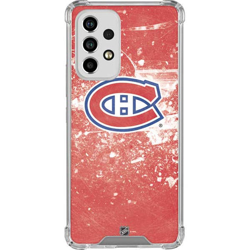 NHL Montreal Canadiens Frozen Galaxy A53 5G Clear Case