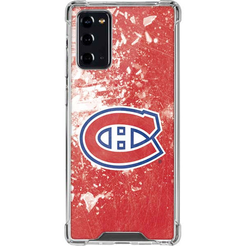 NHL Montreal Canadiens Frozen Galaxy Note20 5G Clear Case
