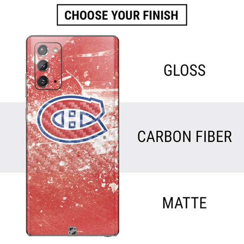 NHL Montreal Canadiens Frozen Galaxy Note20 5G Skin