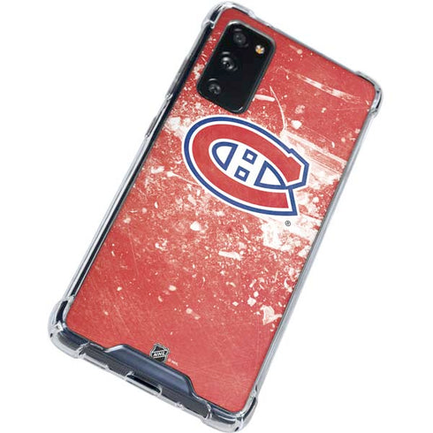 NHL Montreal Canadiens Frozen Galaxy S20 FE Clear Case