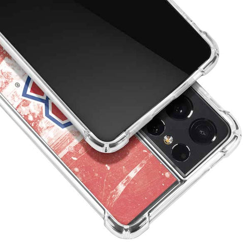NHL Montreal Canadiens Frozen Galaxy S21 Ultra 5G Clear Case