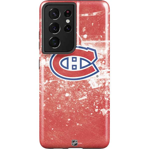NHL Montreal Canadiens Frozen Galaxy S21 Ultra 5G Pro Case