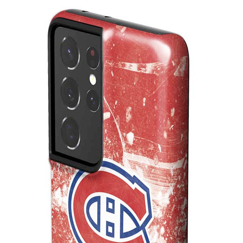 NHL Montreal Canadiens Frozen Galaxy S21 Ultra 5G Pro Case