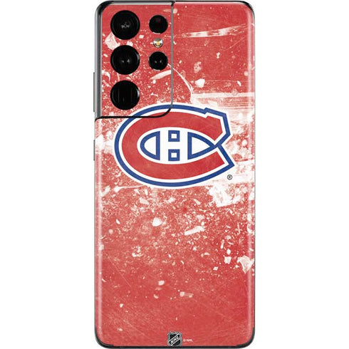 NHL Montreal Canadiens Frozen Galaxy S21 Ultra 5G Skin