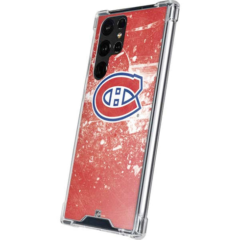 NHL Montreal Canadiens Frozen Galaxy S22 Ultra Clear Case