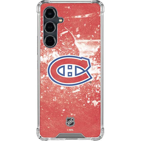 NHL Montreal Canadiens Frozen Galaxy S23 FE Clear Case