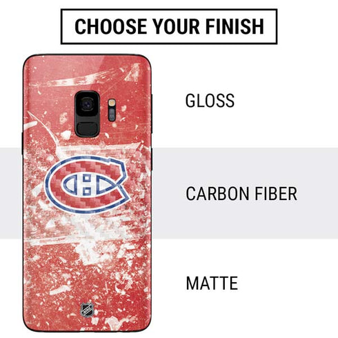 NHL Montreal Canadiens Frozen Galaxy S9 Skin