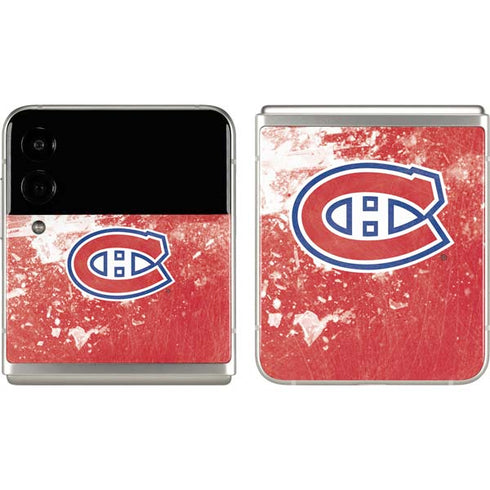 NHL Montreal Canadiens Frozen Galaxy Z Flip3 5G Skin