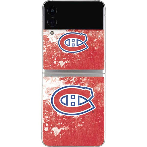 NHL Montreal Canadiens Frozen Galaxy Z Flip3 5G Skin