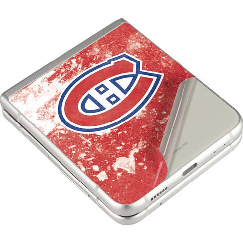 NHL Montreal Canadiens Frozen Galaxy Z Flip3 5G Skin