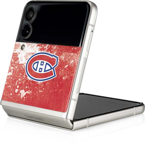 NHL Montreal Canadiens Frozen Galaxy Z Flip3 5G Skin