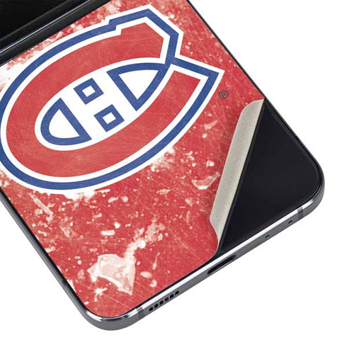 NHL Montreal Canadiens Frozen Galaxy Z Flip5 5G Skin