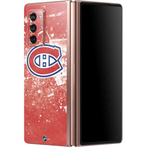 NHL Montreal Canadiens Frozen Galaxy Z Fold2 5G Skin