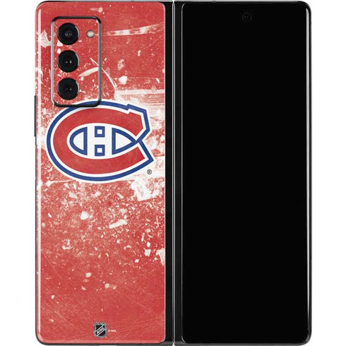 NHL Montreal Canadiens Frozen Galaxy Z Fold2 5G Skin