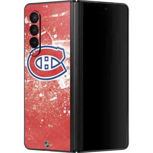 NHL Montreal Canadiens Frozen Galaxy Z Fold3 5G Skin