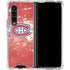 NHL Montreal Canadiens Frozen Galaxy Z Fold4 5G Clear Case