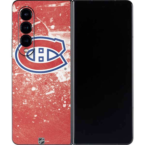 NHL Montreal Canadiens Frozen Galaxy Z Fold4 5G Skin