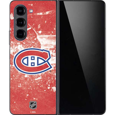 NHL Montreal Canadiens Frozen Galaxy Z Fold5 5G Skin