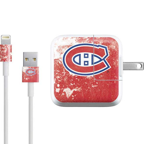 NHL Montreal Canadiens Frozen iPad Charger (10W USB) Skin