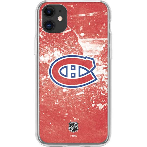 NHL Montreal Canadiens Frozen iPhone 11 Clear Case