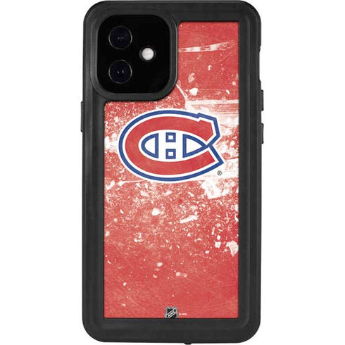 NHL Montreal Canadiens Frozen iPhone 12 Mini Waterproof Case