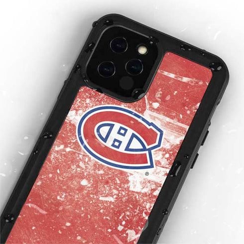 NHL Montreal Canadiens Frozen iPhone 12 Pro Waterproof Case