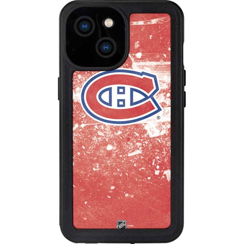NHL Montreal Canadiens Frozen iPhone 13 Mini Waterproof Case