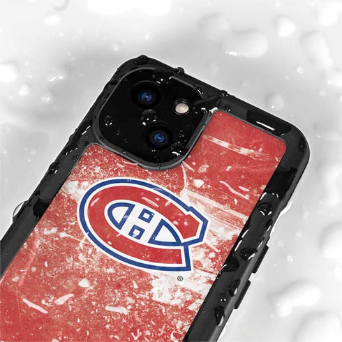 NHL Montreal Canadiens Frozen iPhone 13 Mini Waterproof Case