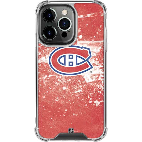 NHL Montreal Canadiens Frozen iPhone 13 Pro Clear Case