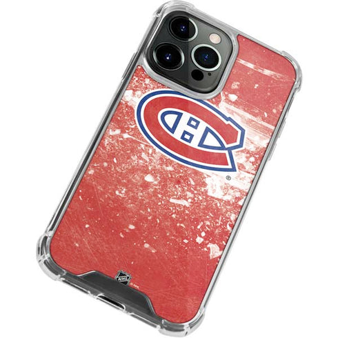 NHL Montreal Canadiens Frozen iPhone 13 Pro Clear Case