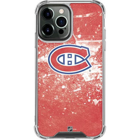 NHL Montreal Canadiens Frozen iPhone 13 Pro Max Clear Case