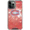 NHL Montreal Canadiens Frozen iPhone 14 Pro Max Clear Case
