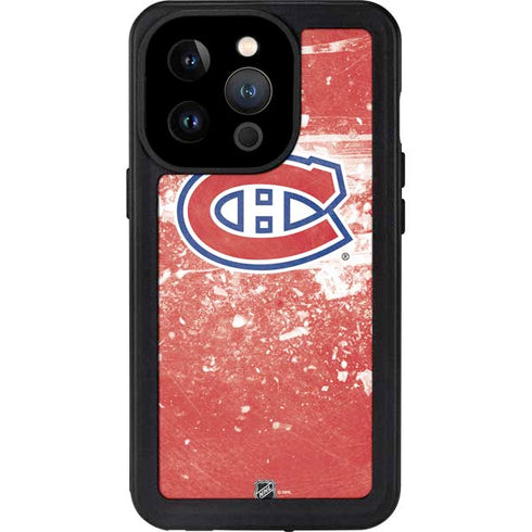 NHL Montreal Canadiens Frozen iPhone 14 Pro Waterproof Case