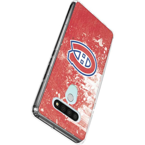 NHL Montreal Canadiens Frozen LG Stylo 6 Clear Case