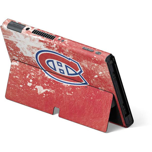 NHL Montreal Canadiens Frozen Nintendo Switch OLED (2021) Skin