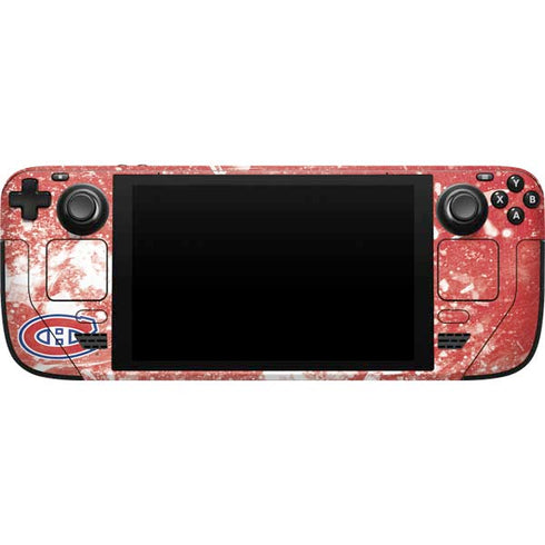 NHL Montreal Canadiens Frozen Steam Deck Handheld Gaming Computer Skin