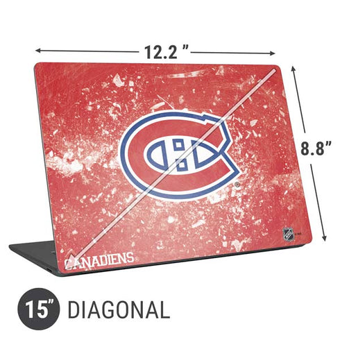 NHL Montreal Canadiens Frozen Universal Laptop 15in (12.2 x 8.8in) Skin