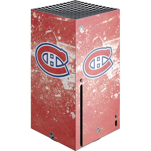 NHL Montreal Canadiens Frozen Xbox Series X Console Skin