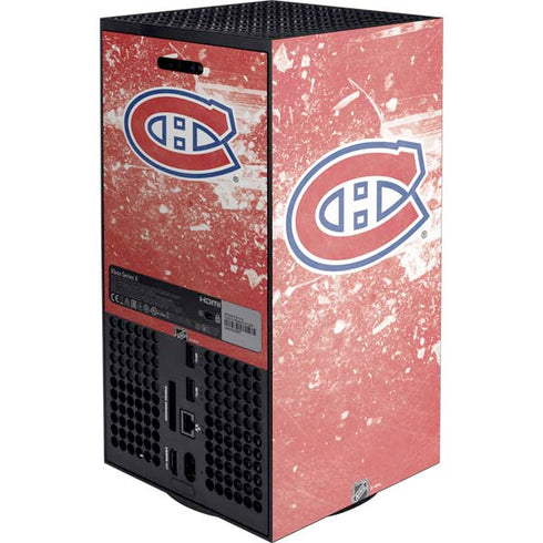 NHL Montreal Canadiens Frozen Xbox Series X Console Skin