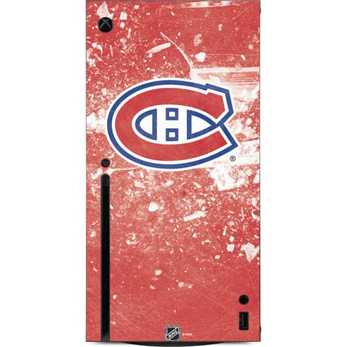 NHL Montreal Canadiens Frozen Xbox Series X Console Skin