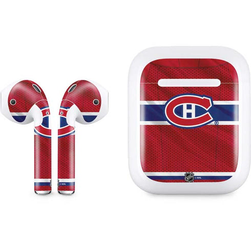NHL Montreal Canadiens Home Jersey Apple AirPods Skin